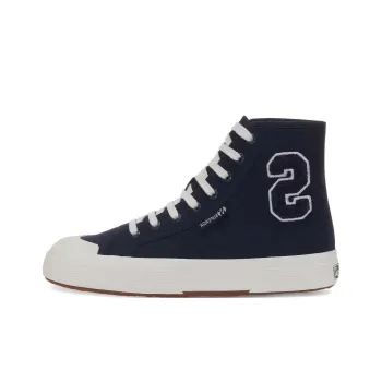 SUPERGA Slip-Resistant High-Top Skateboard Shoes Unisex Blue