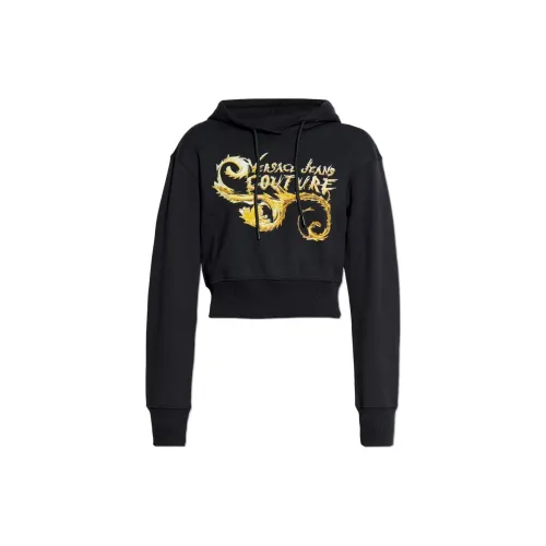 VERSACE JEANS Logo print Cotton Hoodie
