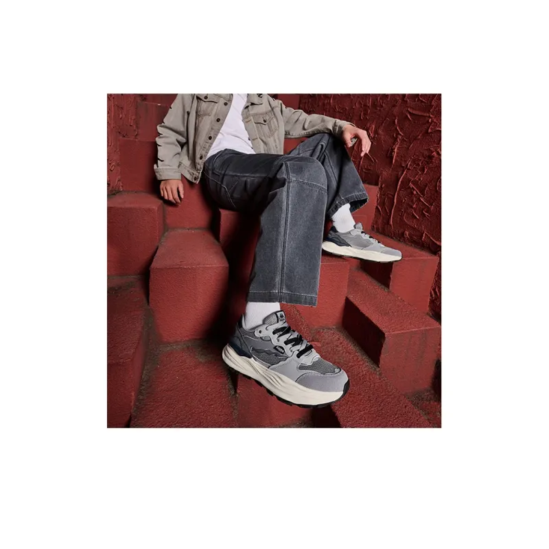 Kappa Wear-Resistant Slip-Resistant Low-Top Chunky Sneakers Men's Shark Gray/Tranquil Gray/Premium Gray-8