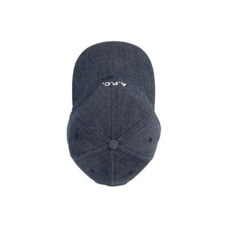 A.P.C Charlie Denim Baseball Cap-3