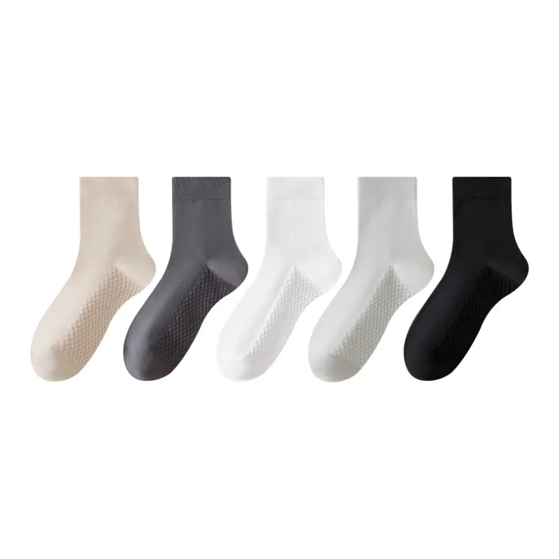 MIIOW Mid Calf Socks Men's 5 Pack-1