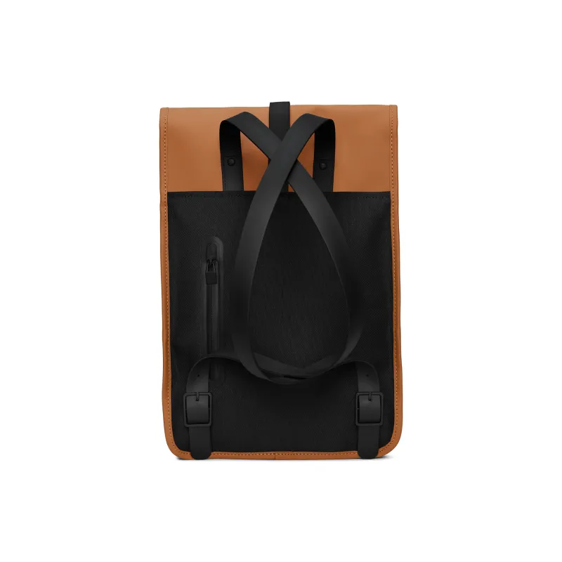 Rains Polyurethane And Polyester Blend Laptop Backpack Mini Unisex Black-64