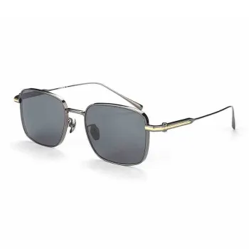 MORTON MUNCH Titanium Square Sunglasses Men's Gunmetal