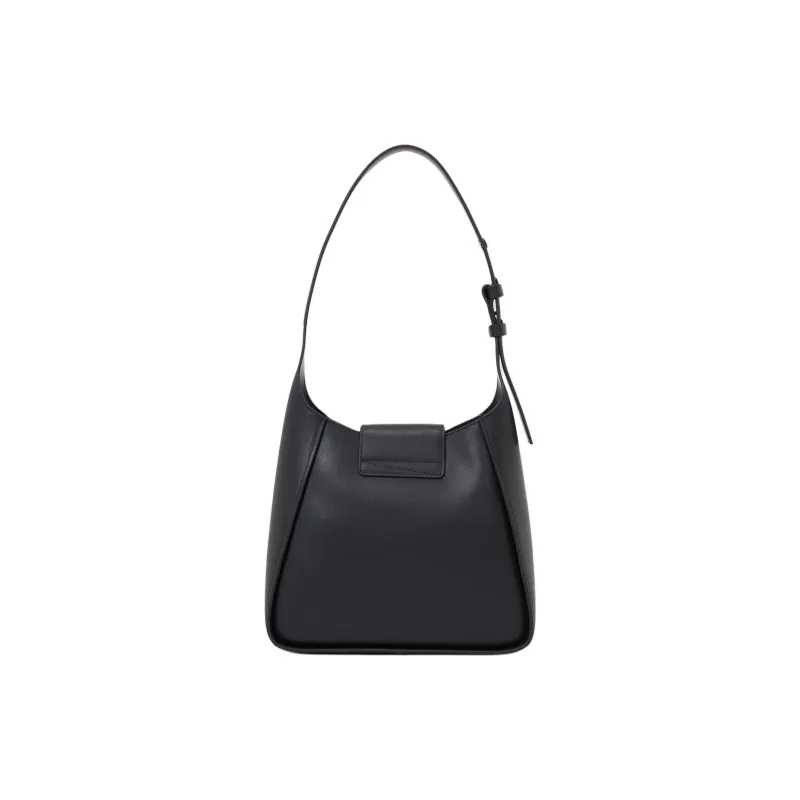 Karl Lagerfeld Signature Leather Shoulder Bag-1