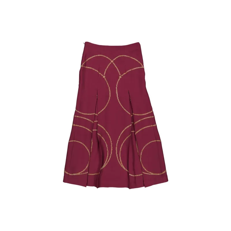 Burberry Casual Long Skirts Women's Red-1