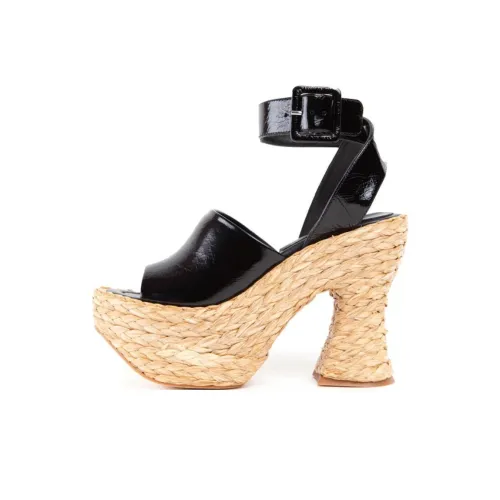 Paloma Barceló Leuca Malory Strap Sandals 11.5cm Women's Black