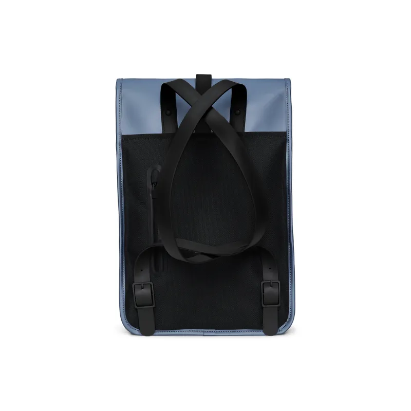 Rains Polyurethane And Polyester Blend Laptop Backpack Mini Unisex Black-55