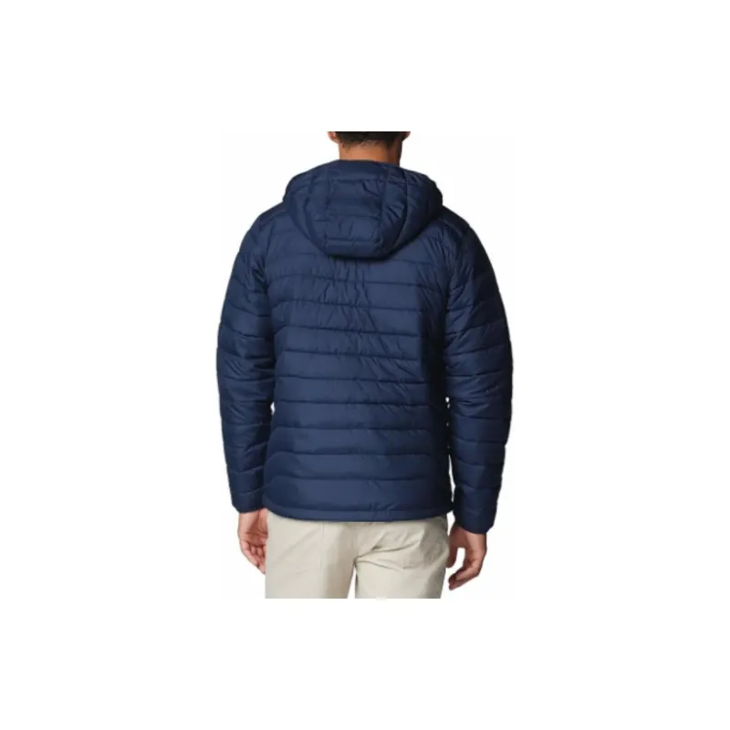 Columbia Powder Lite 2 Mens Navy Blue Hooded Jacket Jacket Men's Marine Blue-1