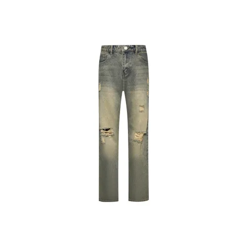 COOLALPACA Jeans Unisex Yellow Mud Denim