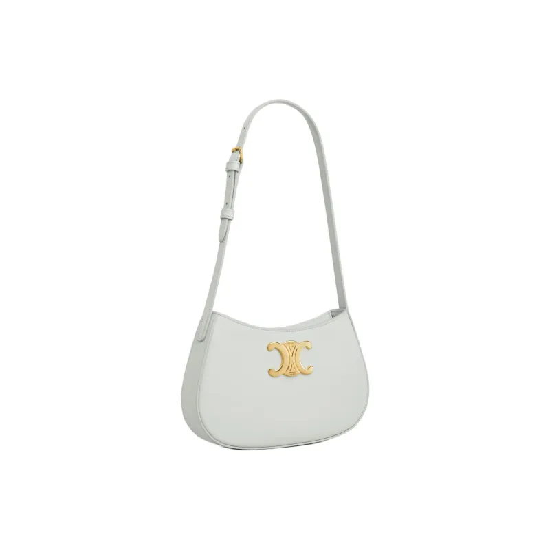 CELINE Cow Leather Handbag, Shoulder Bag Women's Jadeite Green-1