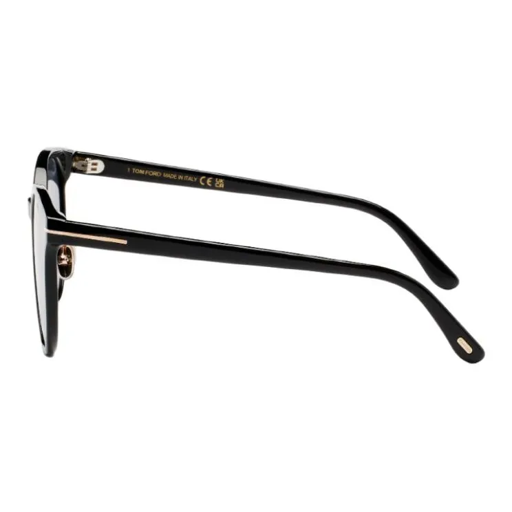 TOM FORD Acetate Oval Sunglasses Unisex Black-2