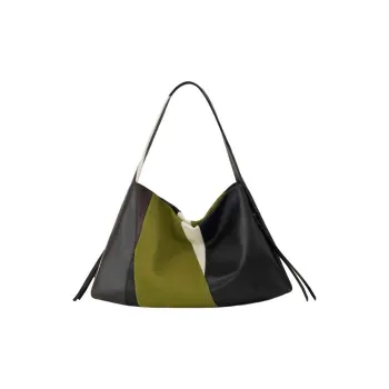 KUNOGIGI Cow Leather Kite Tote Shoulder Bag Medium Size Women's City Green Field/Black/Pink Dusk/Neon Park