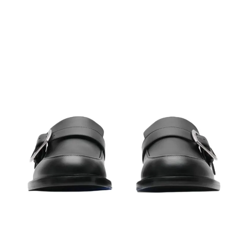 Burberry Cobble Loafers Men's Black-2