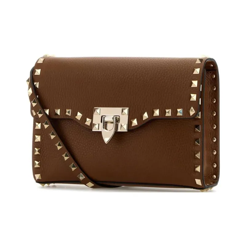 Valentino Garavani Rockstud Foldover Top Small Shoulder Bag-1