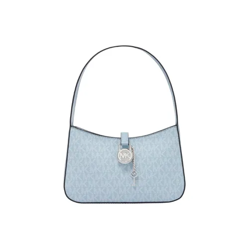 MICHAEL KORS Lyra Artificial Leather Shoulder Bag, Handbag Trumpets Women's Light Blue
