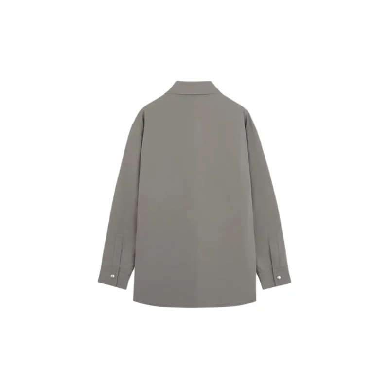 Maison Kitsune Fox Head Patch Padded Overshirt-1