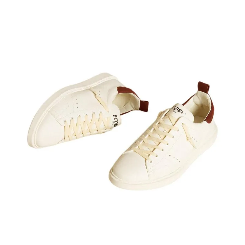 Golden Goose Starter Low-Top Skateboard Shoes Men's White-2