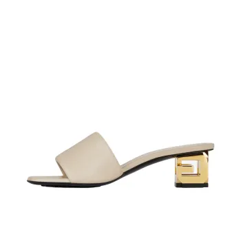 GIVENCHY G Cube Slide Slippers 5cm Women's Beige