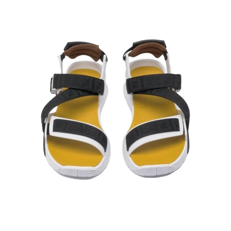FENDI Flow Jacquard-logo Sandals-3