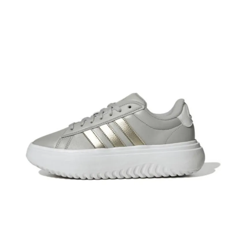 Adidas GRAND COURT Slip Resistant Low Top Casual Shoes Women's Gray-0