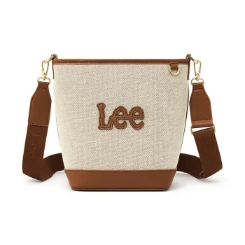 Lee Fabric Bucket Bag, Crossbody Bag, Handbag, Adjustable Strap Regular Women's Coix Seed