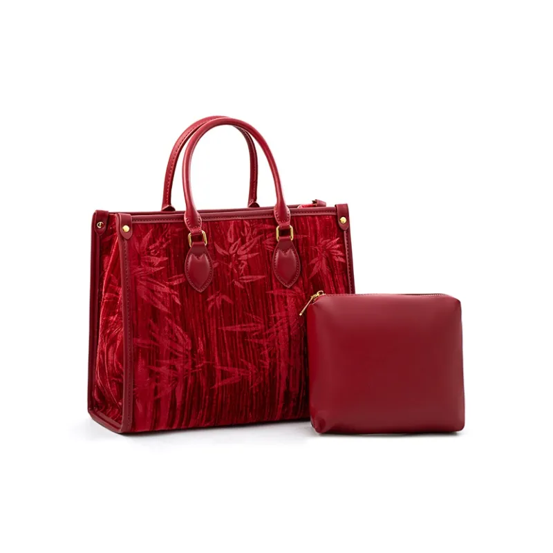 Vigno Synthetic Leather One Shoulder Handbags Regular Women's Red-1