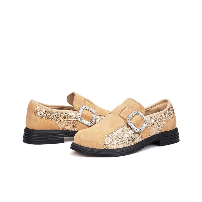 Joy&Mario Loafers Women's Black/Gray/Gold-26