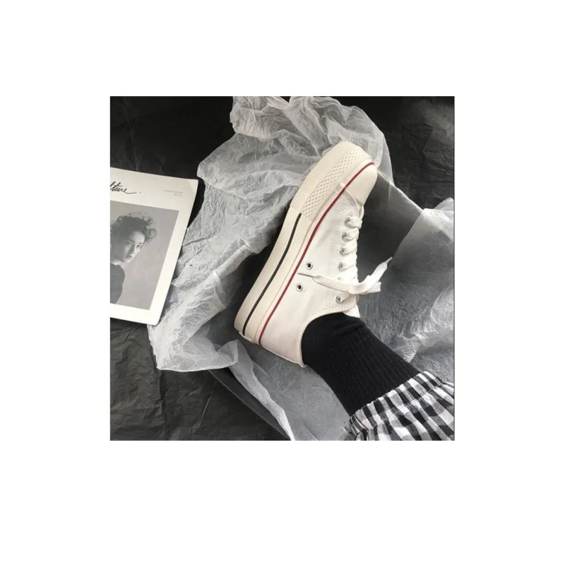 HUANQIU Wear resistant And Lightweight Low Top Canvas Shoes Women's-5