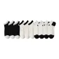 3 Black+3 White Dotted+2 White Vertical Stripes+2 Small Bowknot
