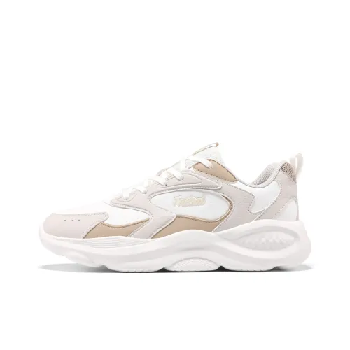 361° Anti Slip Wear Resistant Low Top Casual Running Shoes Men's Ecru