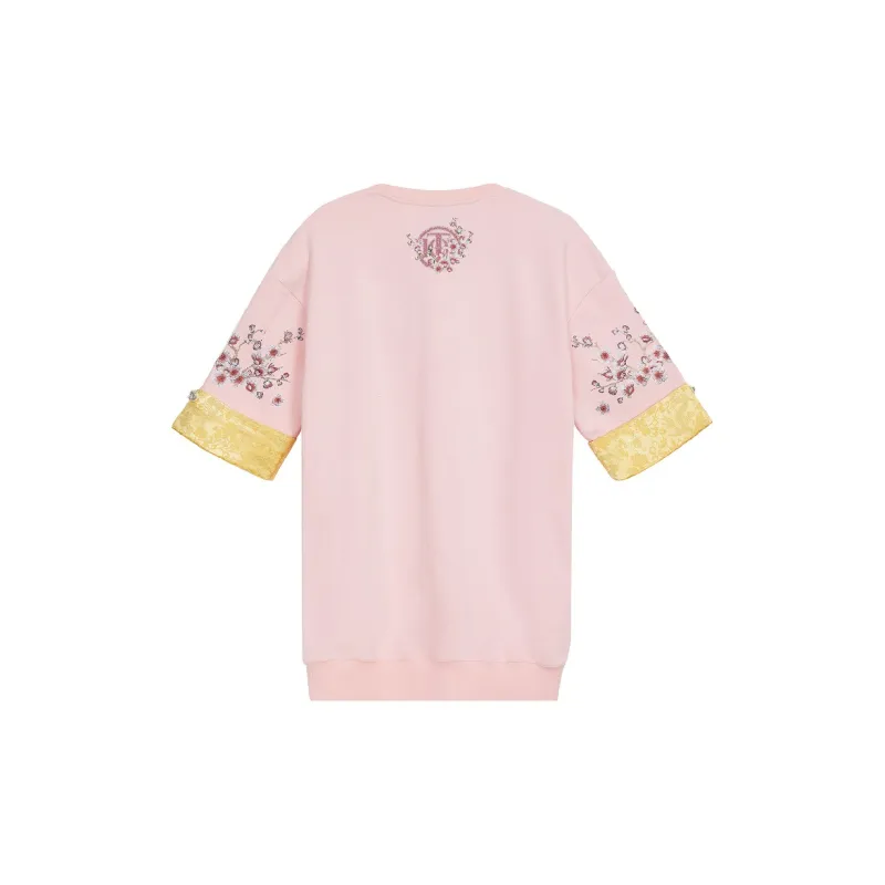 TCH Short Sleeved Dress Women's Pink-1