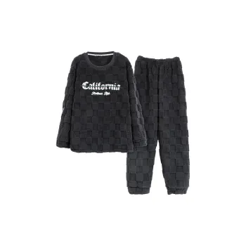 The Story Of The Flower Season Pajama Set Men's Black