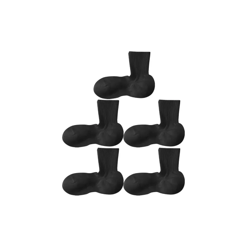 BEAR UNION Mid Calf Socks Unisex 5 Pack-2