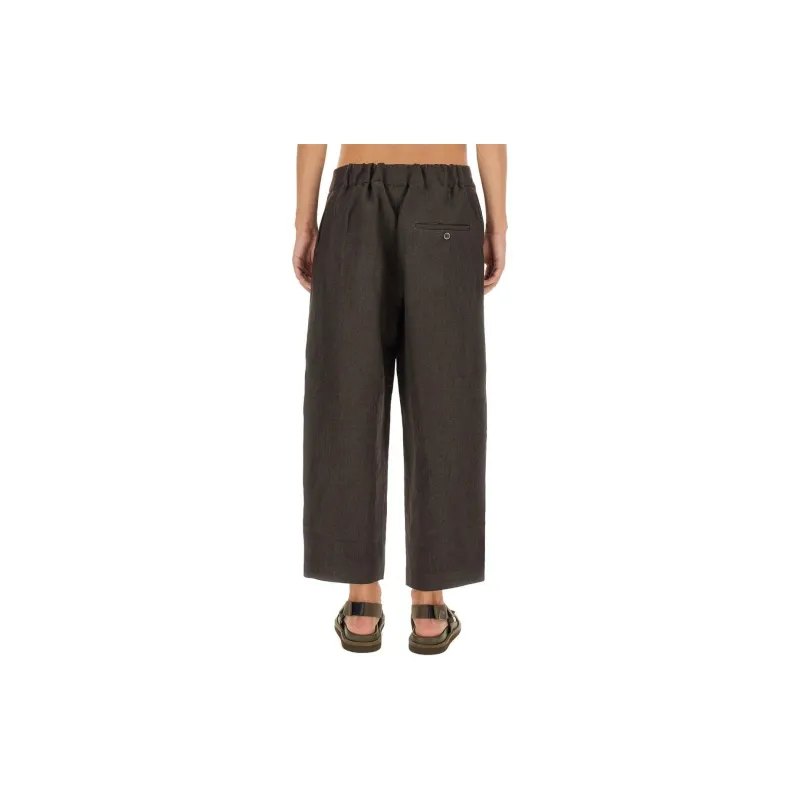 UMA WANG Paxton Herringbone pattern Trousers-1