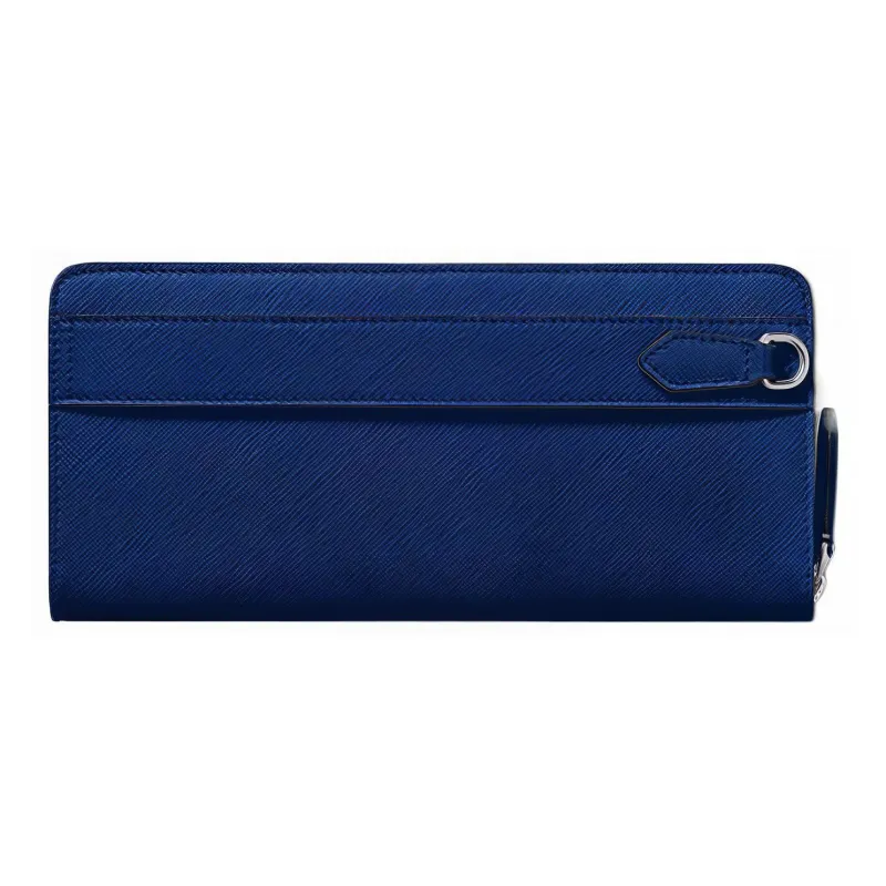 MONTBLANC Cow Leather Cell Phone Pouch Men's Midnight Blue-1