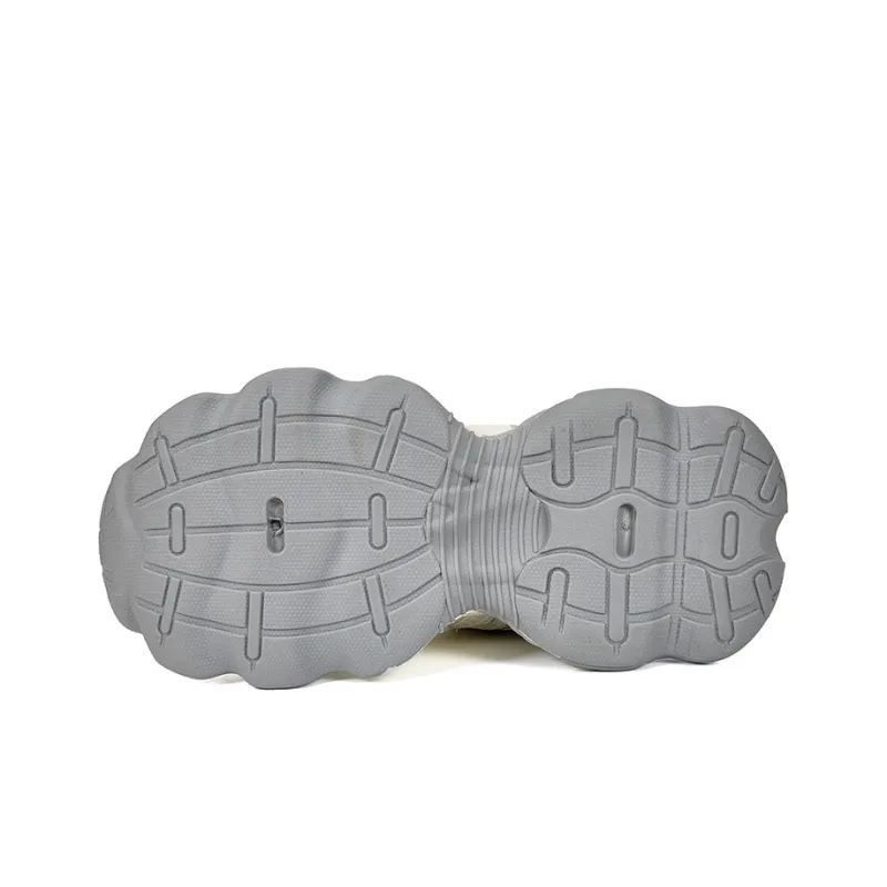 GNVA Paris Style Beige Trendy Shoes Fashion Hip Hop Style Trendy Shoes Breathable Low Top Chunky Sneakers Men's-4