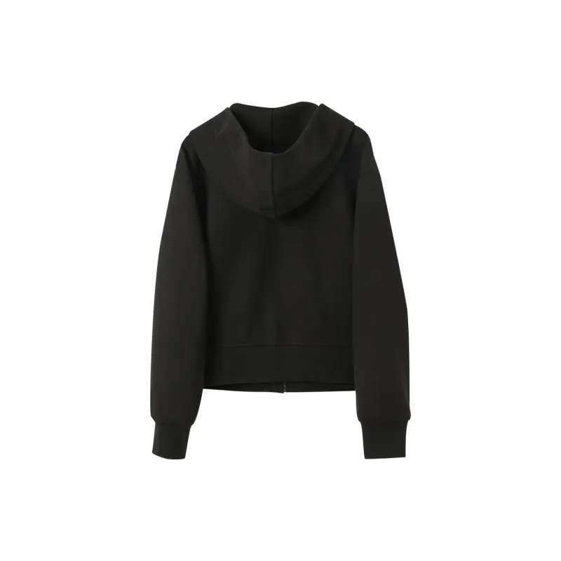 3COLOUR Cropped Coat Women's Classic Black-1