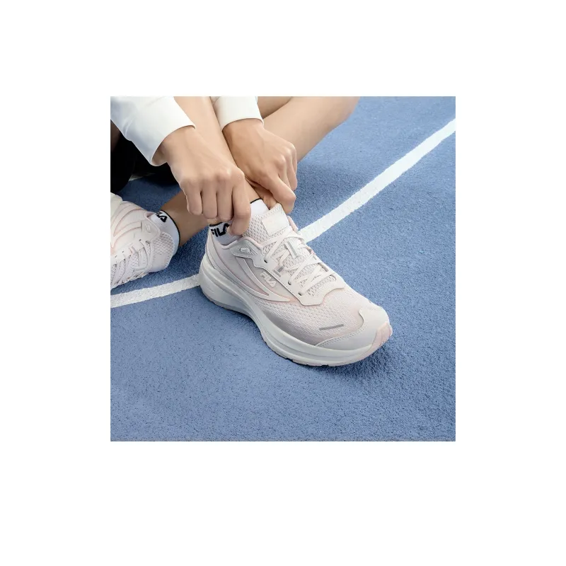 FILA NUVOLE Wear resistant And Lightweight Low Top Marathon Running Shoes Women's Light Pink-8