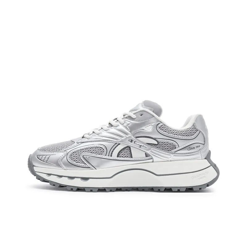 Champion Slip-Resistant Low-Top Running Shoes Men's Silver-0