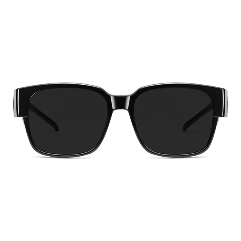 Sha Lehua TR/Memory Plastic Square Sunglasses Unisex-1