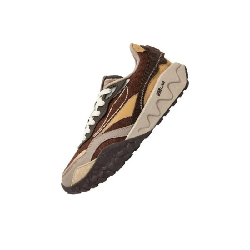 361° Crunchy Biscuit 2 Anti Slip Wear Resistant Low Top Chunky Sneakers Men's Brown-2