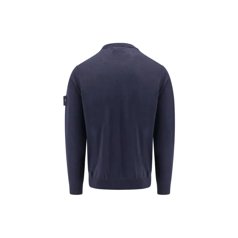 STONE ISLAND Logo Patch Crewneck Jumper-1
