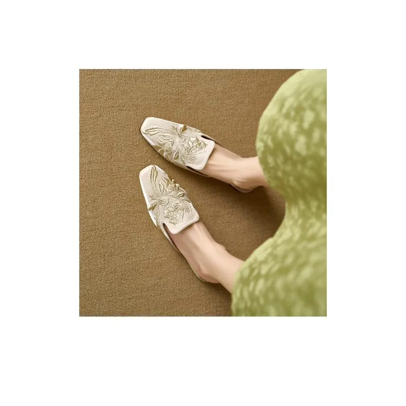 PWPJ Odor-Resistant Abrasion-Resistant Slip-Resistant Wrap-toe Slippers Women's-1
