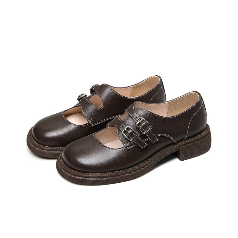 Lily Wei Loafers Women's Black/Red Brown-6