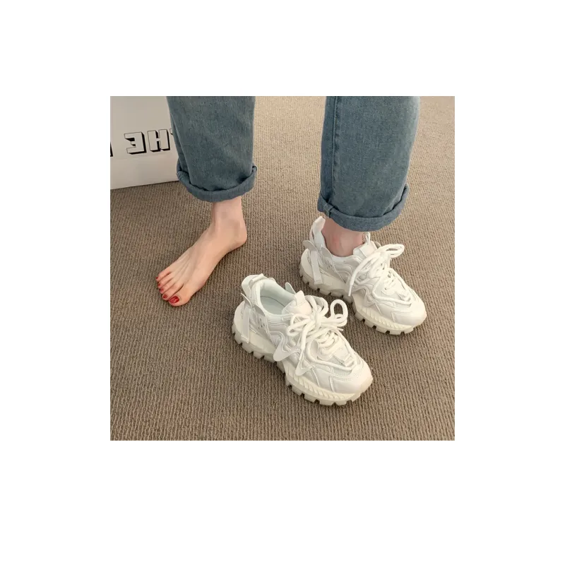 LXVB Slip-Resistant Breathable Low-Top Chunky Sneakers Women's-9