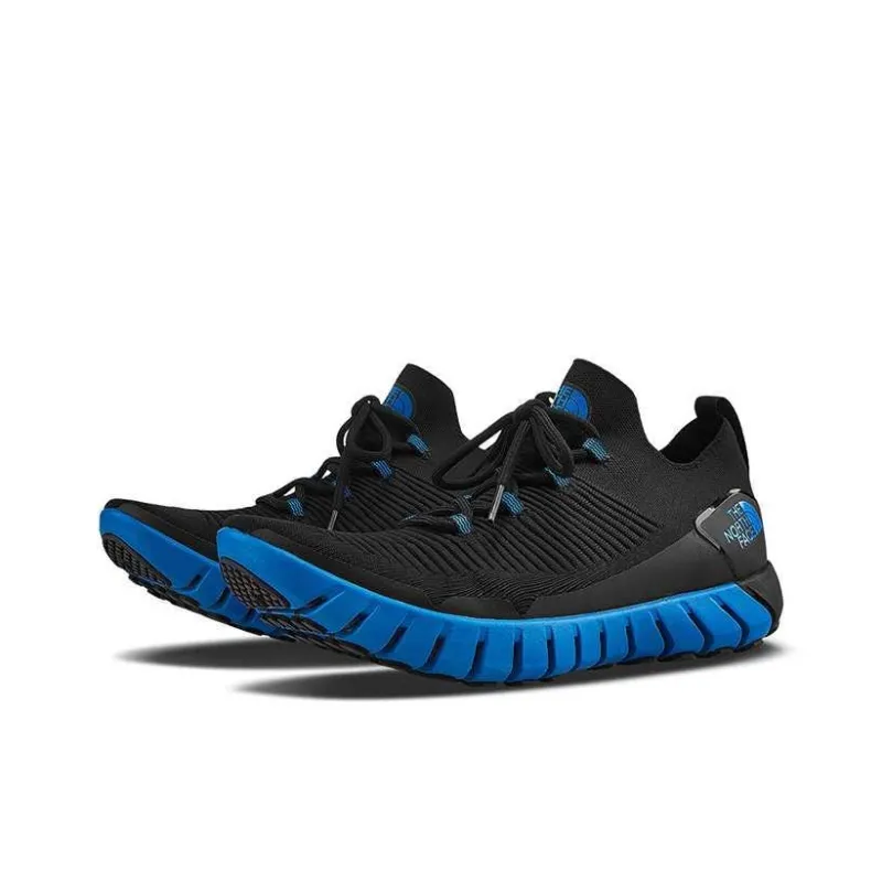 THE NORTH FACE Anti Slip And Wear Resistant Lightweight Low Top EXTS Block Grip Outsole Running Shoes Men's Black/Blue-1