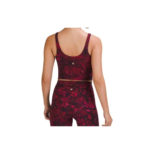 Lululemon Align™ Series Sleeveless Sports Shirts Women's Red Print