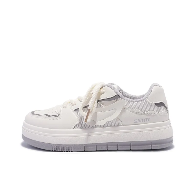 SNXR Anti-Slip Wear-Resistant Waterproof And Breathable Low-Top Chunky Sneakers Women's Beige-79