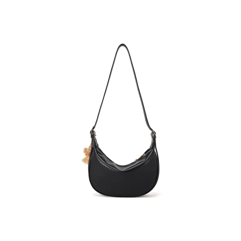 BOSTANTEN PU Shoulder Bag Regular Women's Black/Brown/Ecru-12