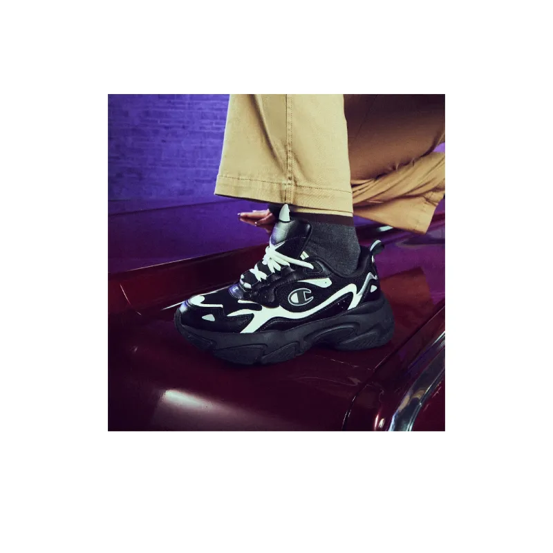 Champion Chunky Sneakers Women's Low Top Black-5